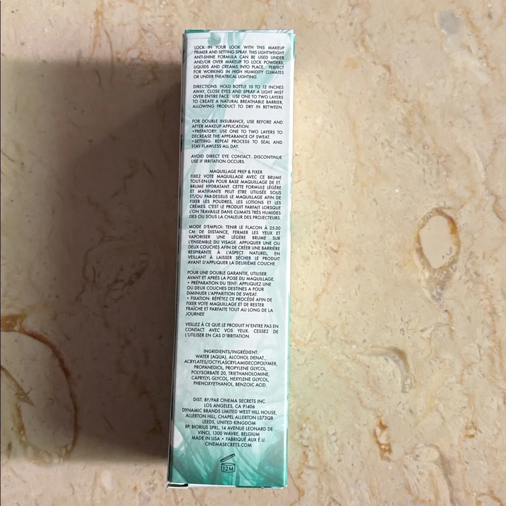 Cinema Secrets Super Sealer Mattifying Setting Spray